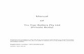 Manual Tru Trac Rollers Pty Ltd (Private Body)