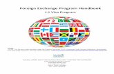 Foreign Exchange Program Handbook (J-1 Visa Program)