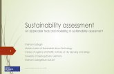 Sustainability assessment tools
