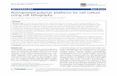 Bioimprinted polymer platforms for cell culture using soft lithography
