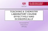 TEACHING A CHEMISTRY LABORATORY COURSE ...