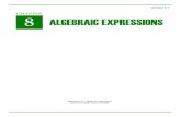8 ALGEBRAIC EXPRESSIONS - eLearn