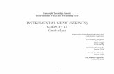 INSTRUMENTAL MUSIC (STRINGS) Grades 9 - 12 Curriculum