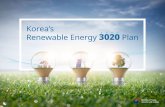 Korea's Renewable Energy 3020 Plan