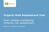 Organic Risk Assessment Tool from residue monitoring ...