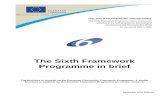 The Sixth Framework Programme in brief - ICES