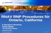 RNAV RNP Procedures for Ontario, California - SMARTech