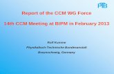 Report of the CCM WG Force 14th CCM Meeting at BIPM in ...