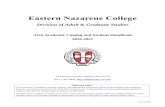 AGS Academic Catalog and Student Handbook 2020-2021