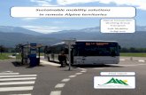 Sustainable mobility solutions in remote alpine territories