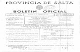 PROVINCIA DE S. - Boletin Oficial de Salta