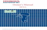 Owner's Manual - Honda
