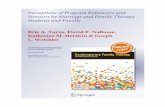 Perceptions of Program Enhancers and Stressors by Marriage and Family Therapy Students and Faculty