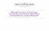 Weatherford Parker County Animal Shelter Volunteer Handbook