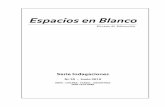 Serie Indagaciones - Espacios en Blanco