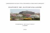 RAPORT DE AUTOEVALUARE - chimie.upb.ro