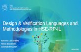 Design & Verification Languages and Methodologies in HSE ...