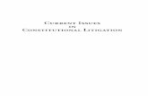 Current Issues in Constitutional Litigation