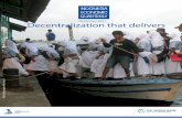 Decentralization that delivers - World Bank Document