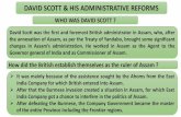 DAVID SCOTT & HIS ADMINISTRATIVE REFORMS