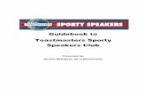 Guidebook to Toastmasters Sporty Speakers Club