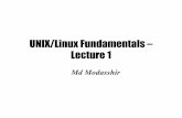 UNIX/Linux Fundamentals – Lecture 1