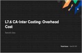 L7.6 CA-Inter Costing: Overhead