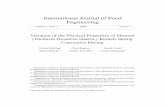 Variation of the Physical Properties of Sheanut (Vitellaria Paradoxa Gaertn.) Kernels during Convective Drying