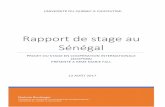 Rapport de stage au Sénégal - UQAC