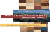 Plan de Manejo Forestal 2018 Resumen público