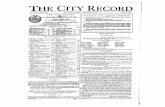 THE CITY RECORD 41100 135