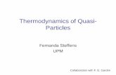 Termodinâmica de Quasi-Partículas