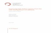Improving Solar Policy: Lessons from the solar leasing boom in California Climate Policy Initiative