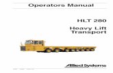 Operators Manual HLT 280 Heavy Lift Transport