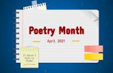 Poetry Month - Gompers Preparatory Academy