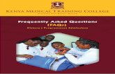Frequently Asked Questions - Kenya Medical Training College