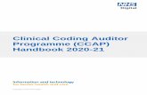 Clinical Coding Auditor Programme (CCAP) Handbook 2020-21