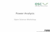 Power Analysis - OSF