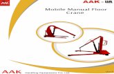 Mobile Manual Floor Crane - AAK Handling Equipments