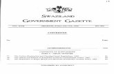SWaziLAND (GOVERNMENT GAZETTE