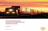 Tariff 3 - Intermodal supplemental services