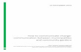 communication between municipalities and community gardens