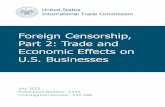 Foreign Censorship, Part 2: Trade and Economic Effects on ...
