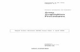 Army Acquisition Procedures