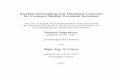 Tunable Decoupling and Matching Concepts for Compact ...