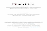 \"Diacritica\", a. I, fasc. 4, 25 agosto 2015, a cura di Maria Panetta, pp. 160, ISSN 2421-115X