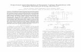 Experiment and simulation of dynamic voltage regulation with multiple distributed energy resources