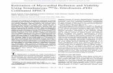 Estimation of Myocardial Perfusion and Viability Using Simultaneous 99mTc-Tetrofosmin-FDG