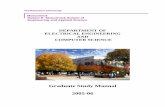 Graduate Study Manual 2005-06