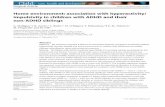 Home environment: association with hyperactivity/impulsivity in children with ADHD and their non-ADHD siblings
